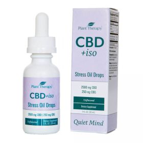 CBD +iso Stress Oil Drops Unflavored 2500mg