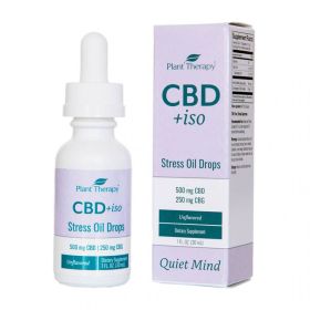 CBD +iso Stress Oil Drops Unflavored 500mg