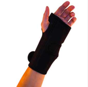 Universal Wrist Brace Ambidextrous Black with 7.25 In Strap