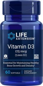 Vitamin D3 175 mcg 7000 IU - 60 softgels