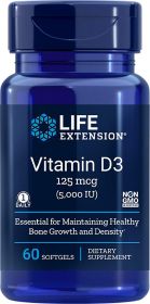 Vitamin D3 with Sea-Iodine™ 125 mcg - 5000 IU - 60 capsules