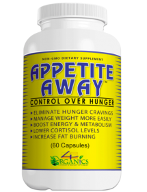 APPETITE AWAY by 4 Organics - Appetite Suppressant (Count: 60 Count)