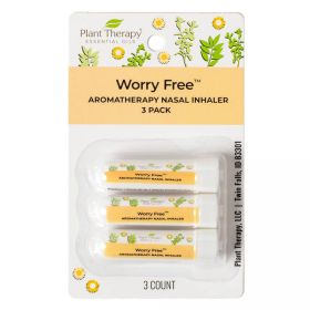 Aromatherapy Nasal Inhaler (Select: Worry Free 3-pk)