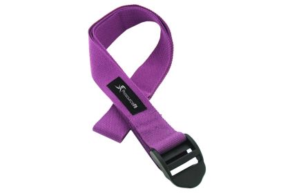 Cinch Buckle Yoga Straps (Color: Purple)