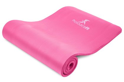 Extra Thick Yoga and Pilates Mat 1/2 Inch (Colors: Pink)