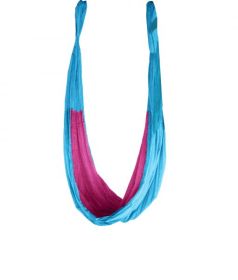 Gravotonics Aerial Yoga Hammock - Regular (Color: L. Turquoise / Hot Pink)
