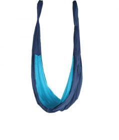 Gravotonics Aerial Yoga Hammock - Regular (Color: Mid Blue / L. Turquoise)