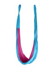 Gravotonics Aerial Yoga Hammock - Large (Color: L. Turquoise / Hot Pink)