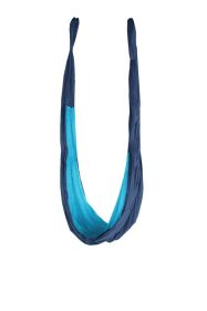 Gravotonics Aerial Yoga Hammock - Large (Color: Mid Blue / L. Turquoise)