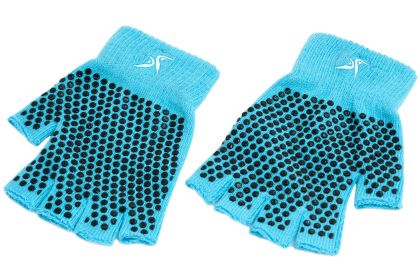 Grippy Yoga Gloves (Colors: Aqua)