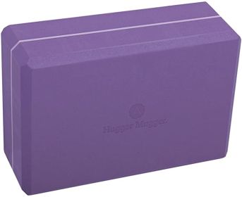 Hugger Mugger 3 in. Foam Yoga Block (Color: Purple)