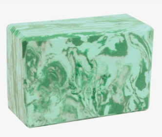 Hugger Mugger 4 in. Marbled Foam Yoga Block (Specialty Color: Sea Green)