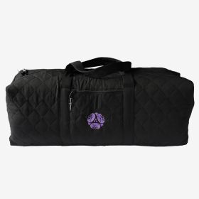 Hugger Mugger Quilted Yoga Mat Bag (Color: Black)