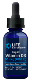 Liquid Vitamin D3 50 mcg 2000 IU - 29.57 ml (Flavor: Original)