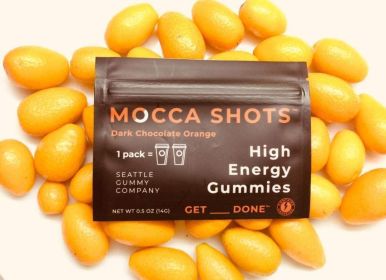 Mocca Shots Caffeine Gummies (12-Pack) (Flavor: Orange)