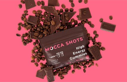 Mocca Shots Caffeine Gummies (12-Pack) (Flavor: Raspberry)