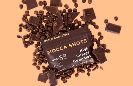 Mocca Shots Caffeine Gummies (12-Pack) (Flavor: Dutch Chocolate)