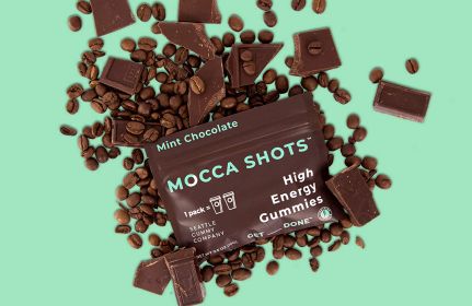 Mocca Shots Caffeine Gummies (12-Pack) (Flavor: Mint)