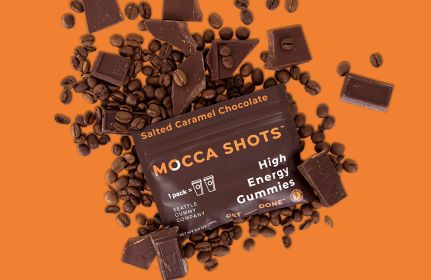 Mocca Shots Caffeine Gummies (12-Pack) (Flavor: Salted Caramel Chocolate)