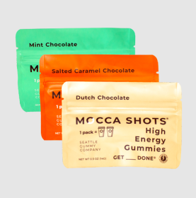 Mocca Shots Caffeine Gummies (12-Pack) (Flavor: Sample Pack)
