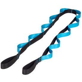 Multi-Loop Stretching Strap (Colors: Black-Blue)