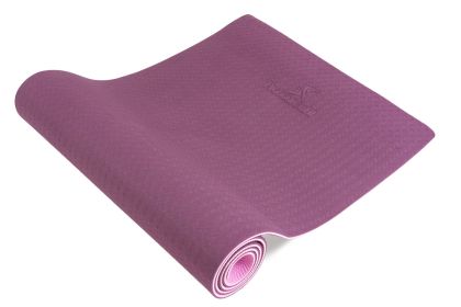 Natura TPE Yoga and Pilates Mat 1/4" (Colors: Purple-Pink)