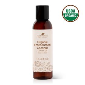 Organic Fractionated Coconut Carrier Oil (Size: 4 oz)