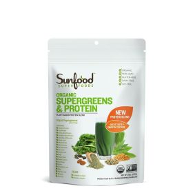 Organic Supergreens + Protein Blend (Size: 8 oz)