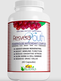 RESVERAYOUTH + Superfruit Antioxidant by 4 Organics (Count: 60 Count)