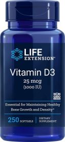 Vitamin D3 25 mcg 1000 IU (Count: 250 Count)