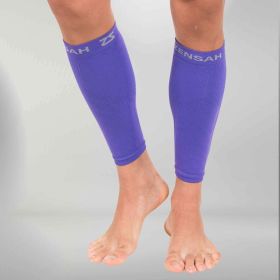 Zensah Compression Leg Sleeves - Purple (Size: XSmall/Small)